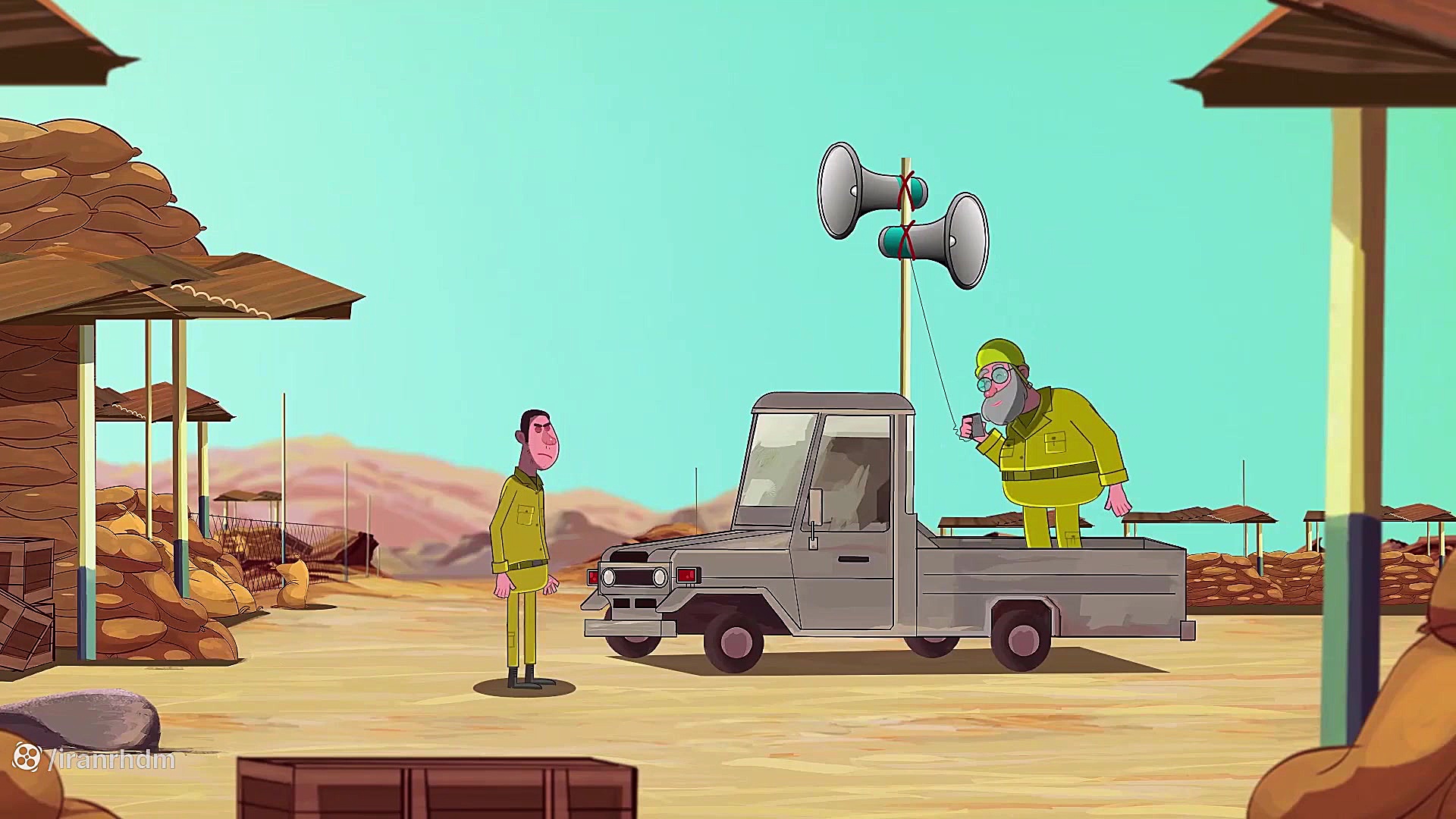 کارتون خاکریزهای نمکی  این داس...