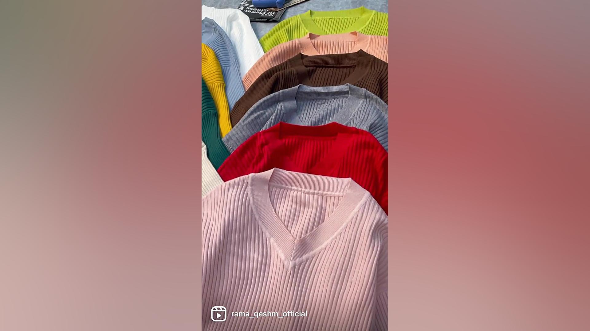 بلوز بافت آستین پفکی کد962