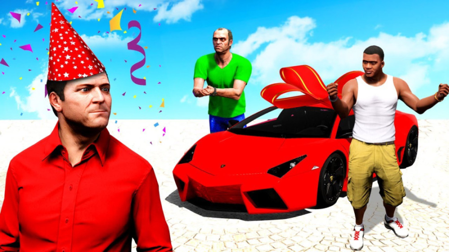 جشن تولد مایکل در GTA 5