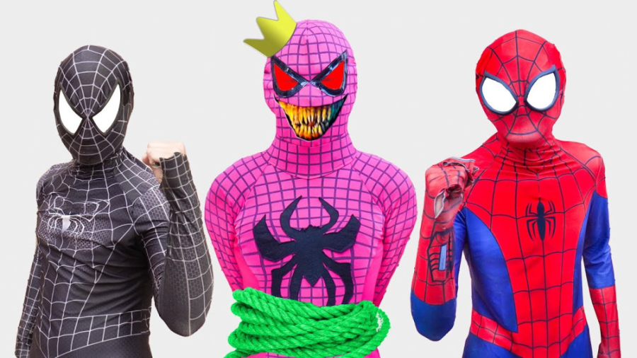 مرد عنکبوتی صورتی ابر شرور هست...