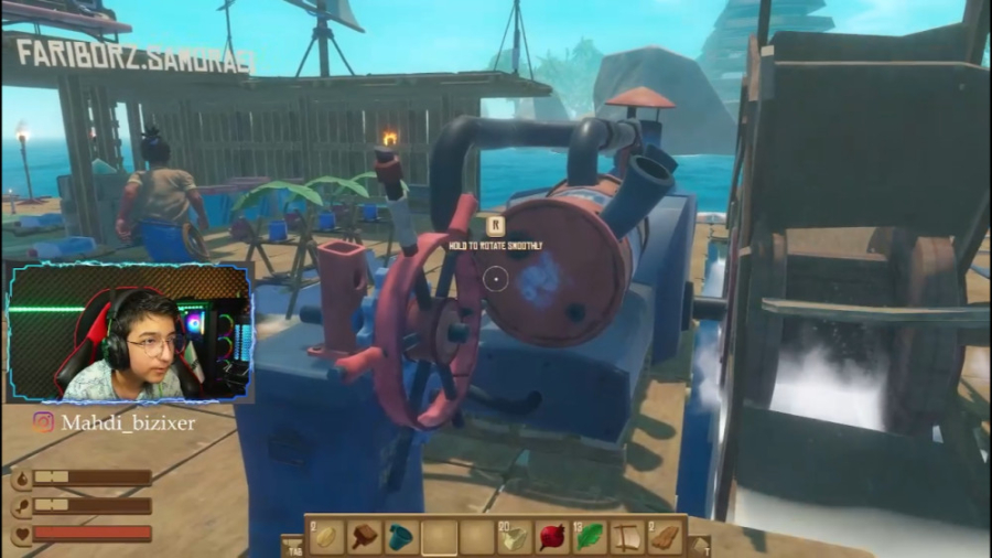 Raft آنلاین (27) | موتور قایق...