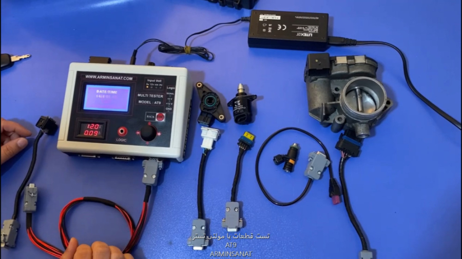 تست همه قطعات خودرو با تستر سی...