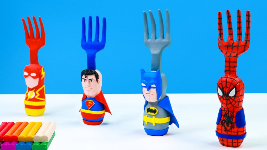 کاردستی چنگال ابرقهرمانی  کارد...