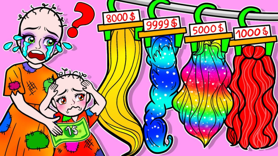 عروسک های کاغذی | مو بلند آتش...