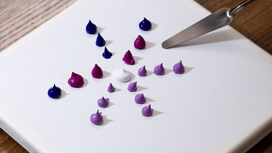 آموزش نقاشی اکریلیک  نقاشی آتش...