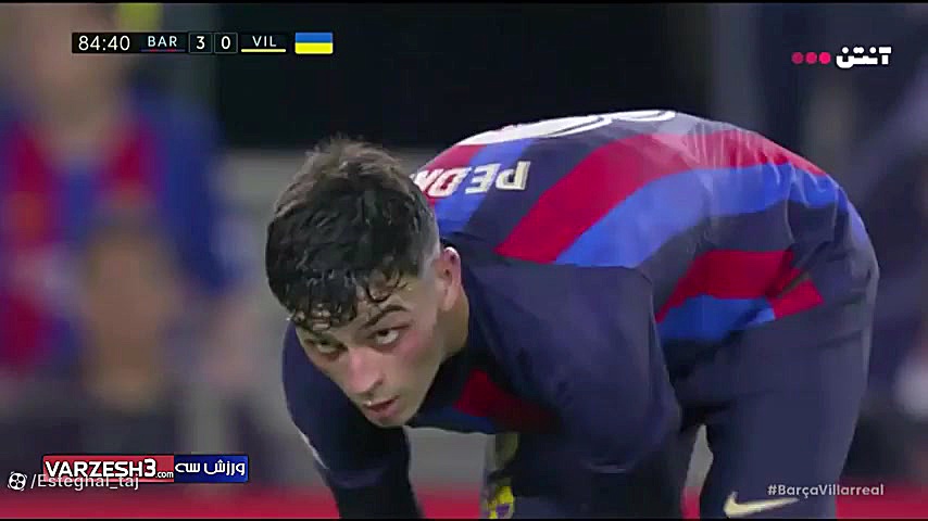 خلاصه بازی بارسلونا 3  0 ویارئ...