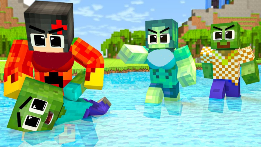 انیمیشن ماینکرافت | بچه زامبی...