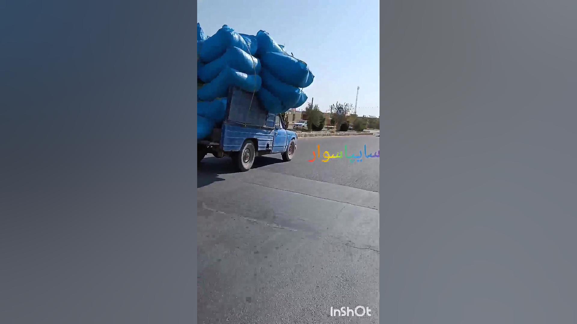 نیسان آبی سایپا سوار روستای کا...