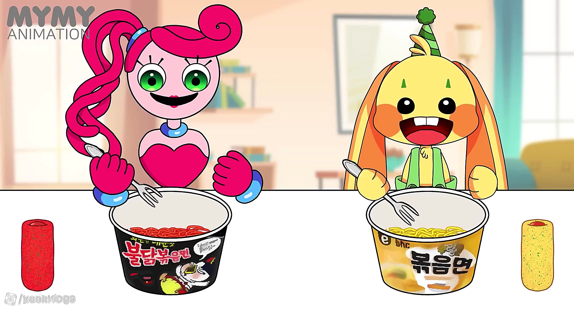 چالش غذا بانزو و مامی