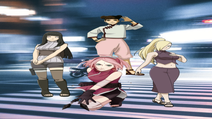 شغل دخترای ناروتو