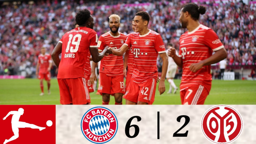 خلاصه بایرن مونیخ ۶ ۲ ماینتس|...