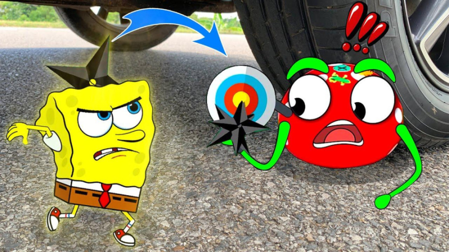 له کردن وسایل کیوت زیر چرخ ماش...