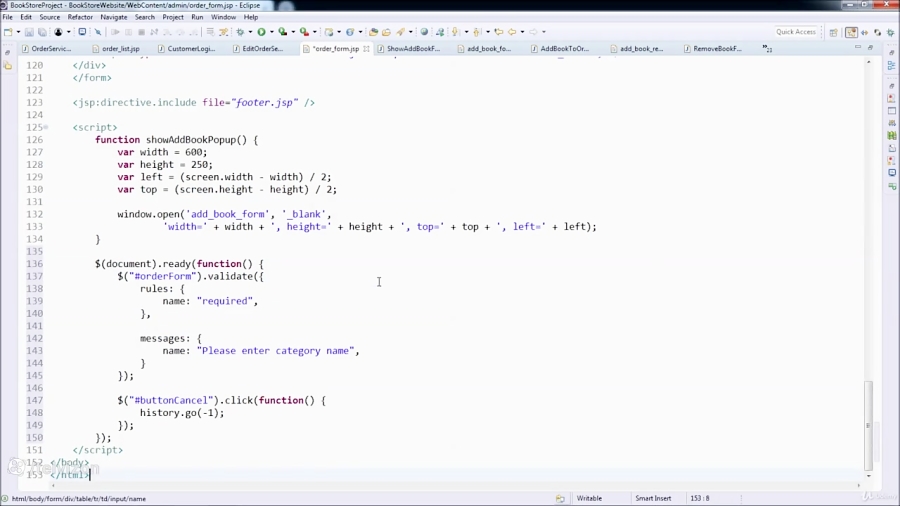 دوره ساخت وب سایت JSP ، Java Servlet و Hibernate / فصل 41 از 44 / قسمت ...