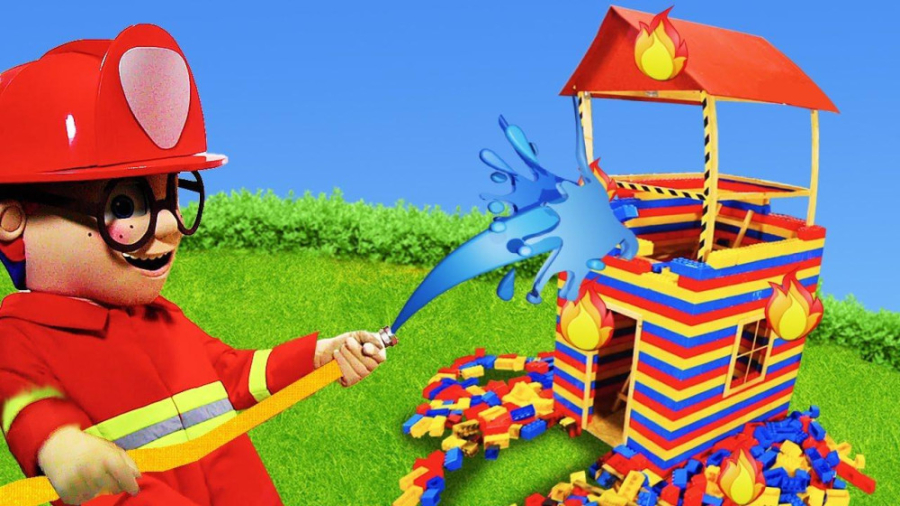 ماشین بازی کودکانه  آتشنشان با...