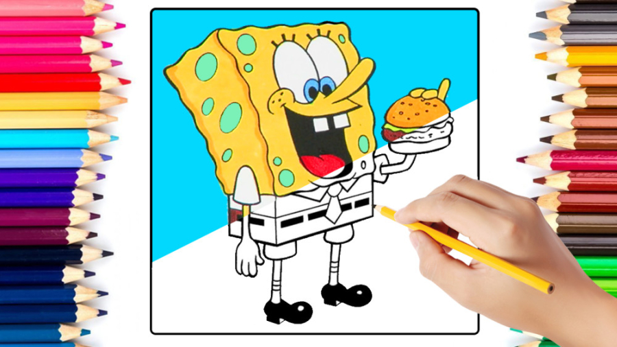 آموزش نقاشی و رنگ آمیزی باب اس...