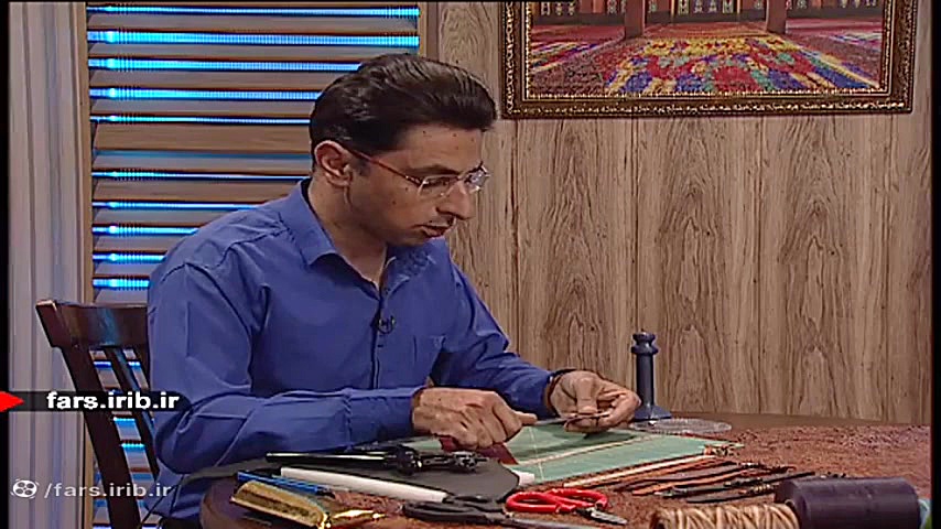 آموزش دوخت &quot; دست بند چرمی...