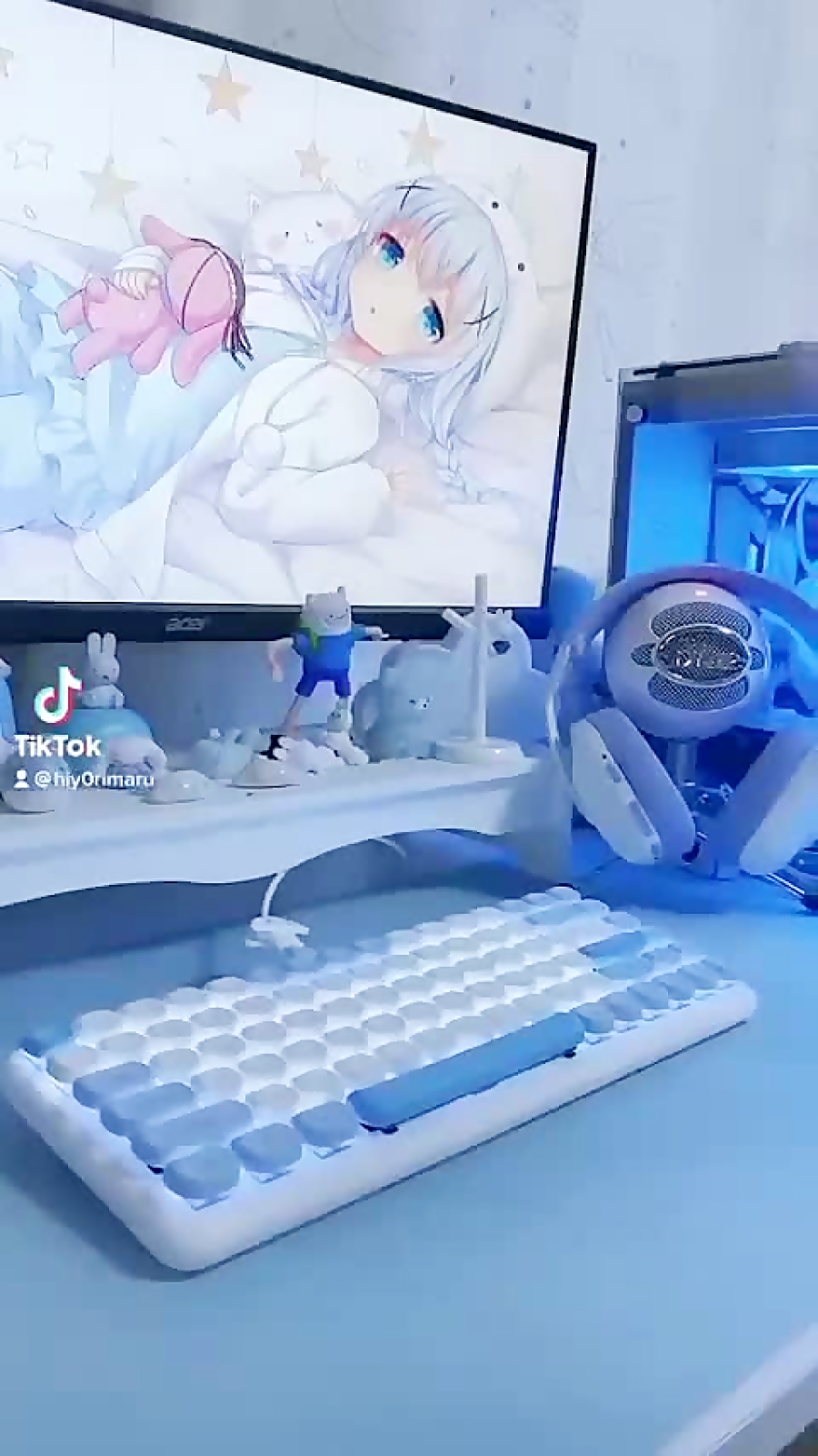 اتاق اوتاکو با تم آبی  اسمر فو...