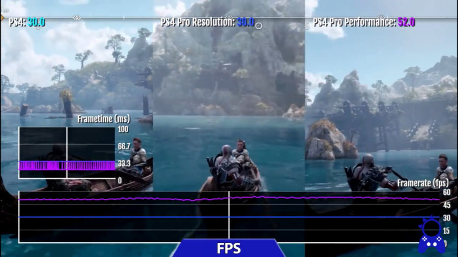 مقایسه کیفیت اجرای بازی God of...