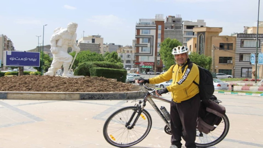 دوچرخه‌سوار سفیر صلح، مسیر تهر...