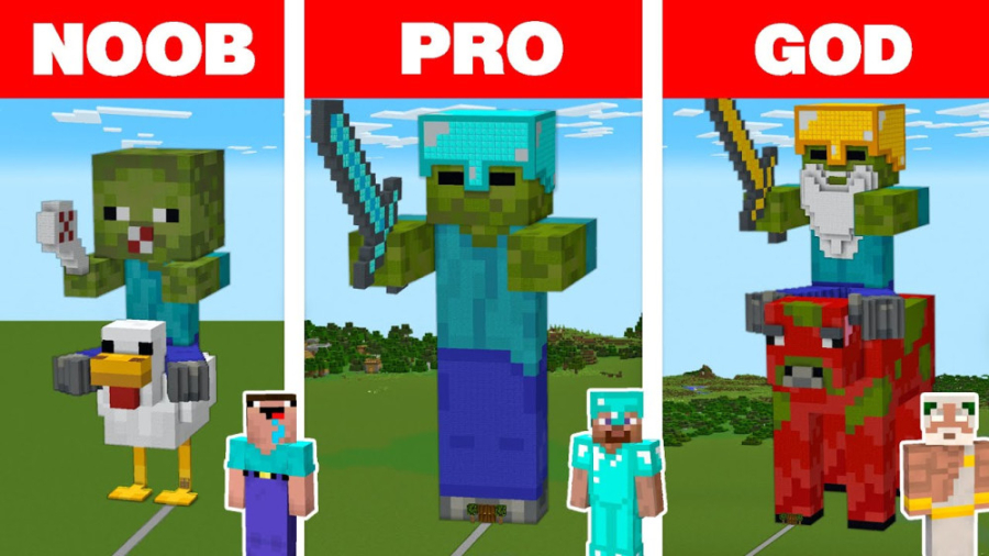 بهترین زامبی در ماینکرفت!! مای...