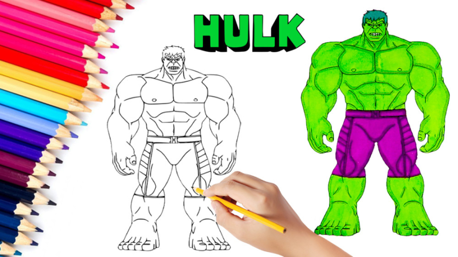 آموزش نقاشی و رنگ آمیزی هالک ،...