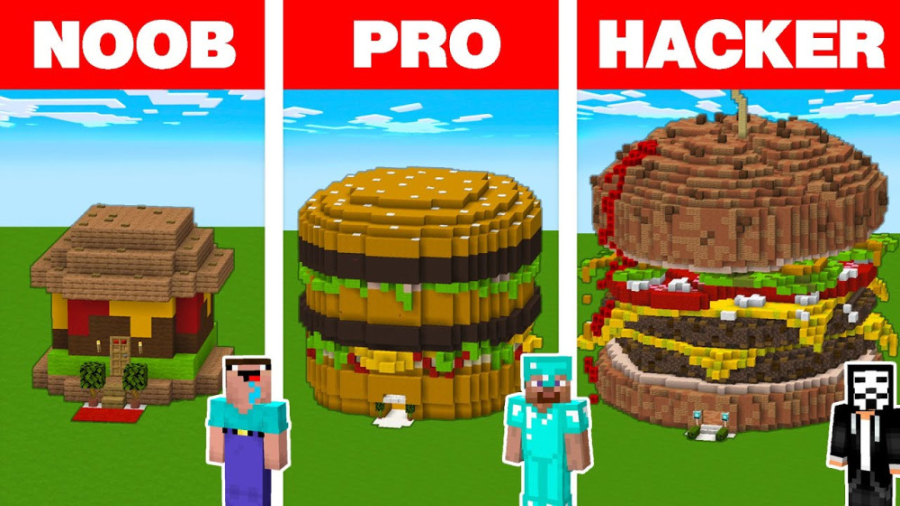 همبرگر در ماینکرفت!! ماینکرفت...