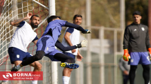 تصاویر دیدنی از تمرین امروز تی...