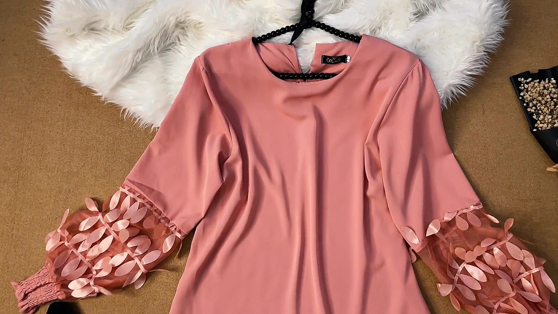 شومیز مچ توری طرح برگ کد 784