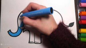 نقاشی فیل  کشیدن فیل  طراحی فی...