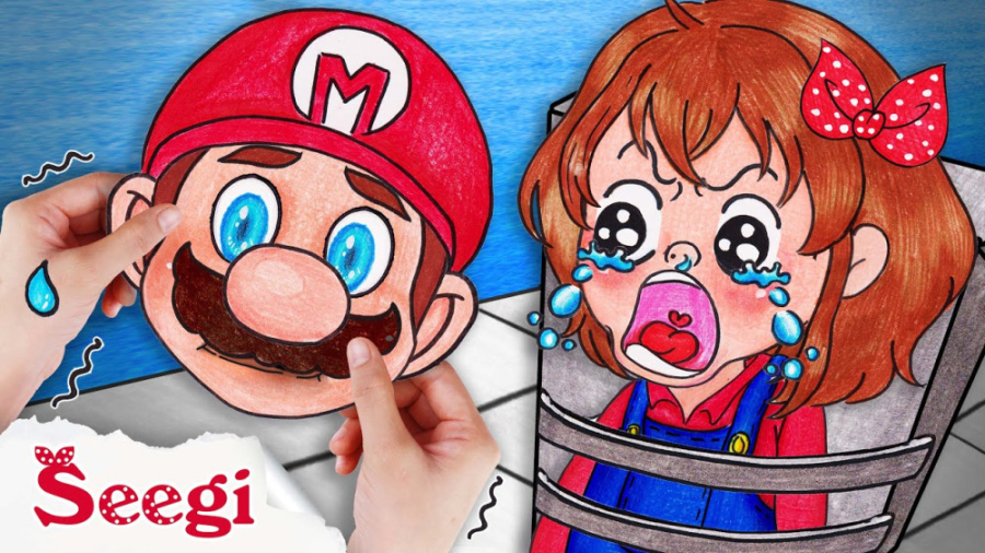 تبدیل شدن سوپر ماریو به دختری...