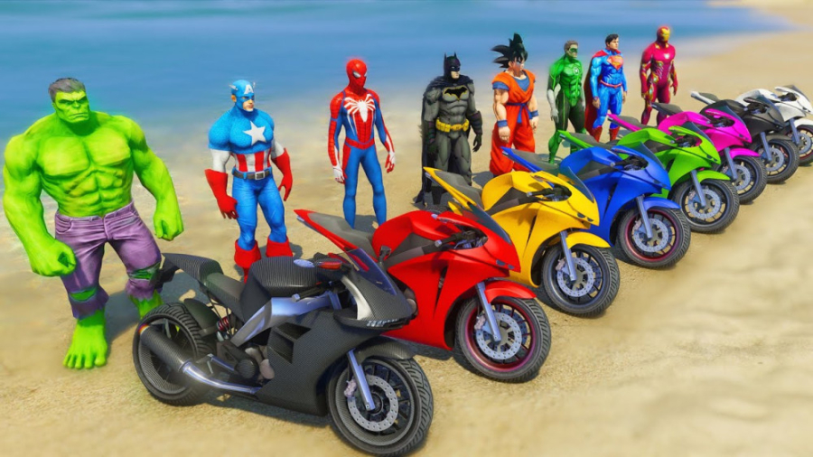 چالش موتور سواری مرد عنکبوتی و...