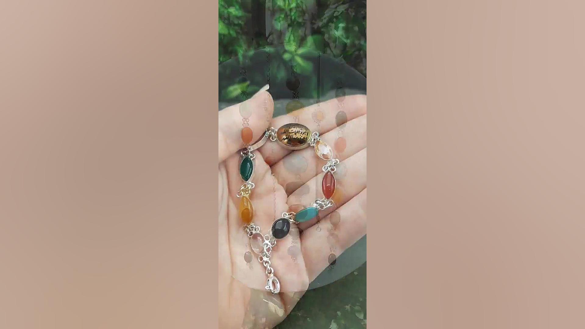 دستبندهای نقره چند جواهر با کی...