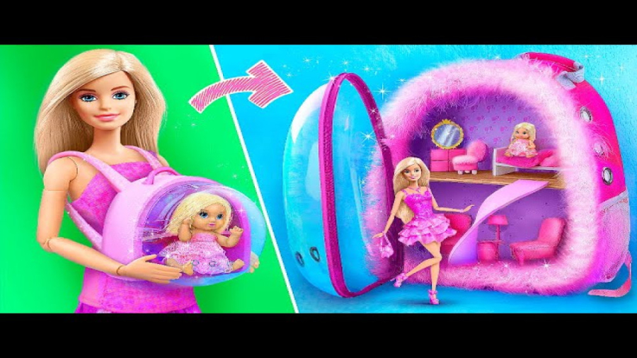 خانه عروسک باربی در کوله پشتی...