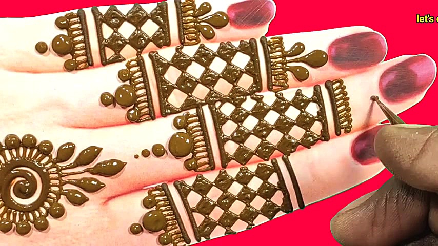 مدل ساده ایرانی حنا زدن دست 20...