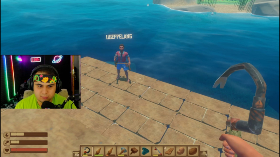 گیم پلی بازی raft با شزی ( رفت...