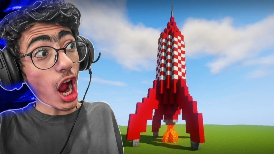 ماین کرفت رفتیم داخل موشک| مای...