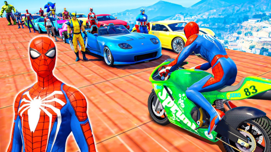 مسابقات موتور سواری ابرقهرمانا...