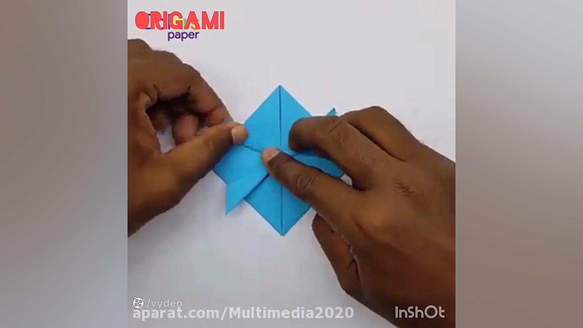 آموزش ساخت غورباغه کاغذی