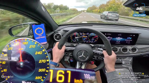 تخته گاز با مرسدس AMG E63 S وا...
