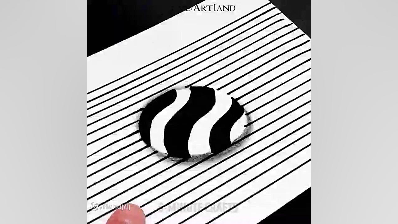 نقاشی سه بعدی؟!؟!؟!اموزش نقاشی...