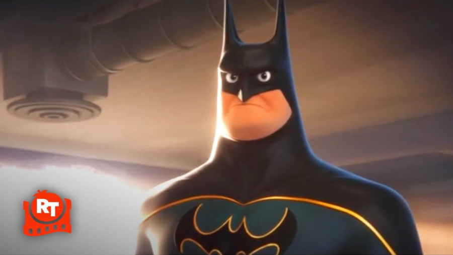 صحنه بتمن و زن شگفت انگیز در م...