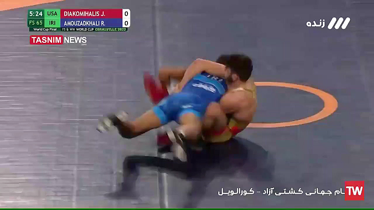 کشتی فینال رحمان عموزاد با یان...