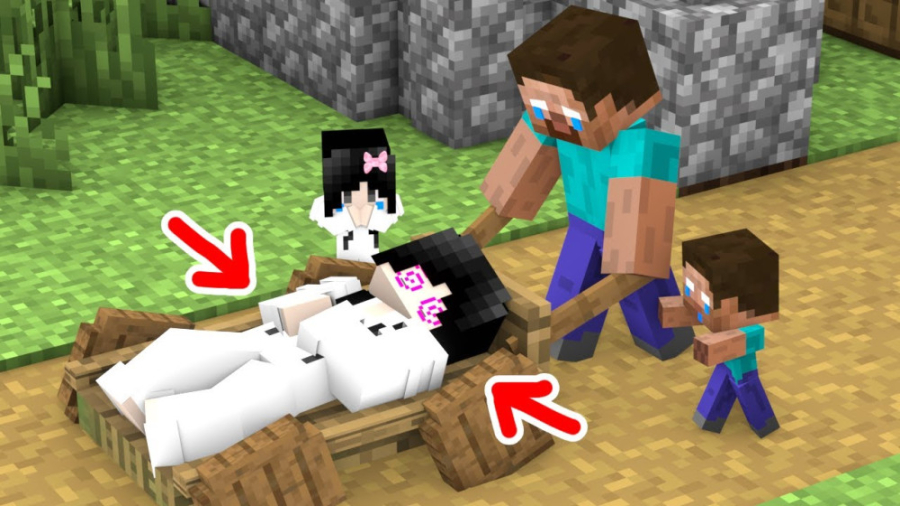 انیمیشن ماین کرافت  مدرسه رفتن...