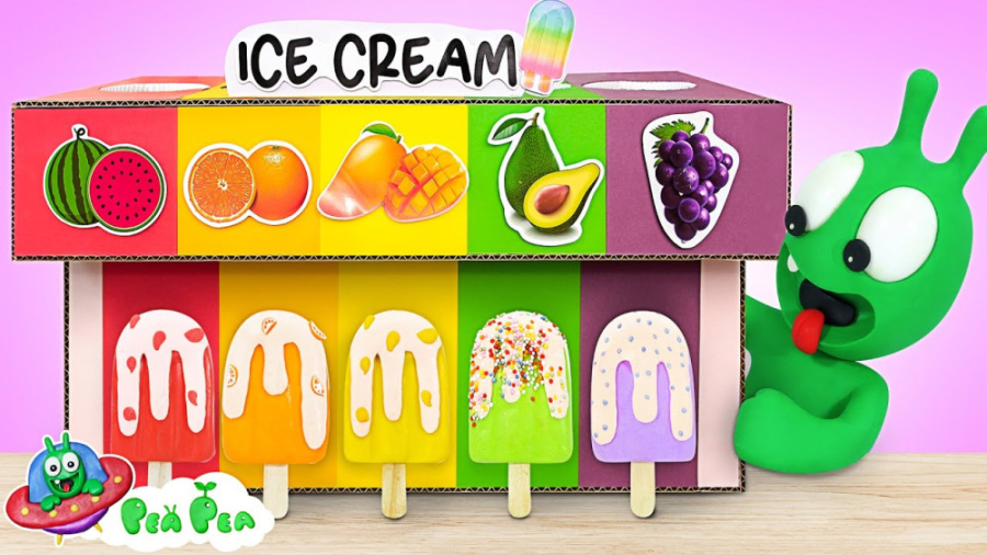 نخودی و ماشین فروش بستنی رنگین...