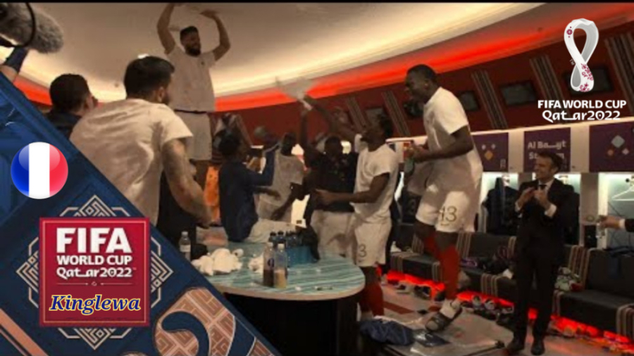 جشن و پایکوبی بازیکنان فرانسه...