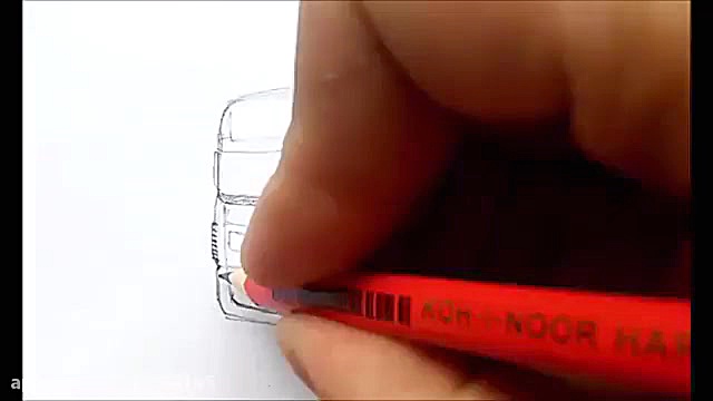 کشیدن نقاشی هنرمندانه ی داف ای...