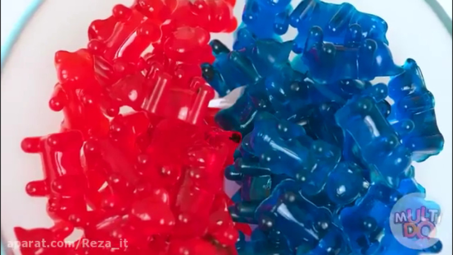 چالش خوراکی قرمز در برابر آبی...