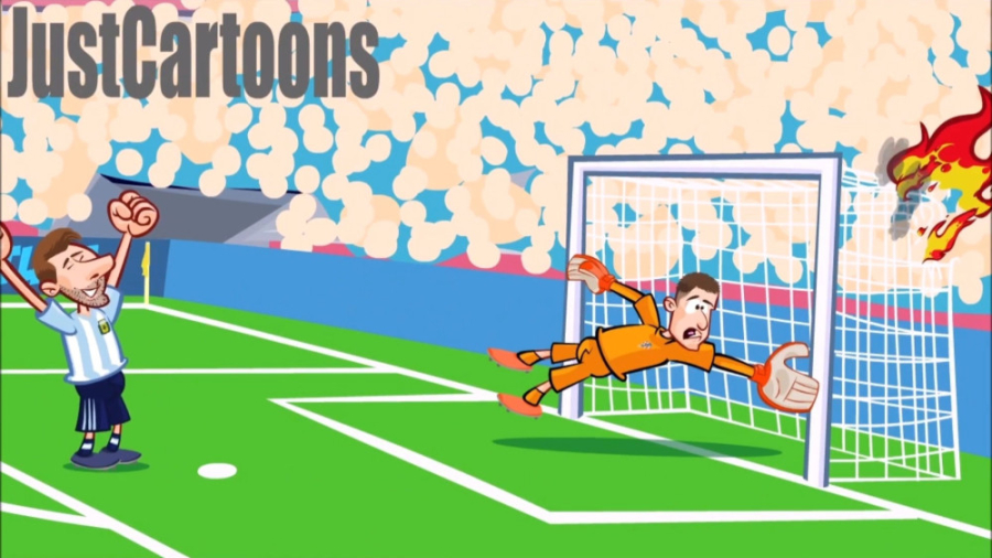 کارتون بازی آرژانتین ۳ ۰ کرواس...