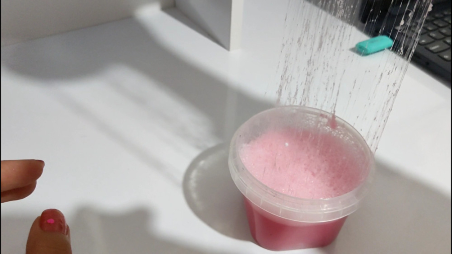 شنیدن صدای جذاب اسلایم پفکی