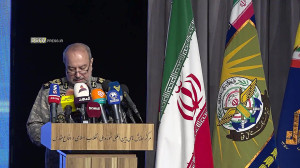 قرائت پیام سرلشکر باقری به اخت...